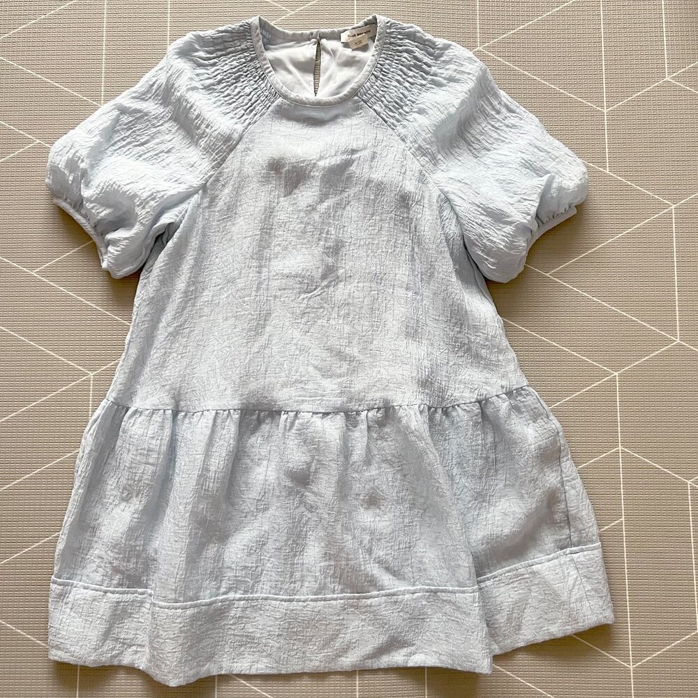 Club Monaco Tiered Cloud Dress Soft Blue XS